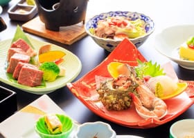 ■個室確約■源泉かけ流し専用風呂付 しまね和牛会席 しまね和牛ヒレステーキ、しまね和牛炙り寿司など